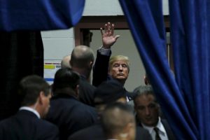Trump salute